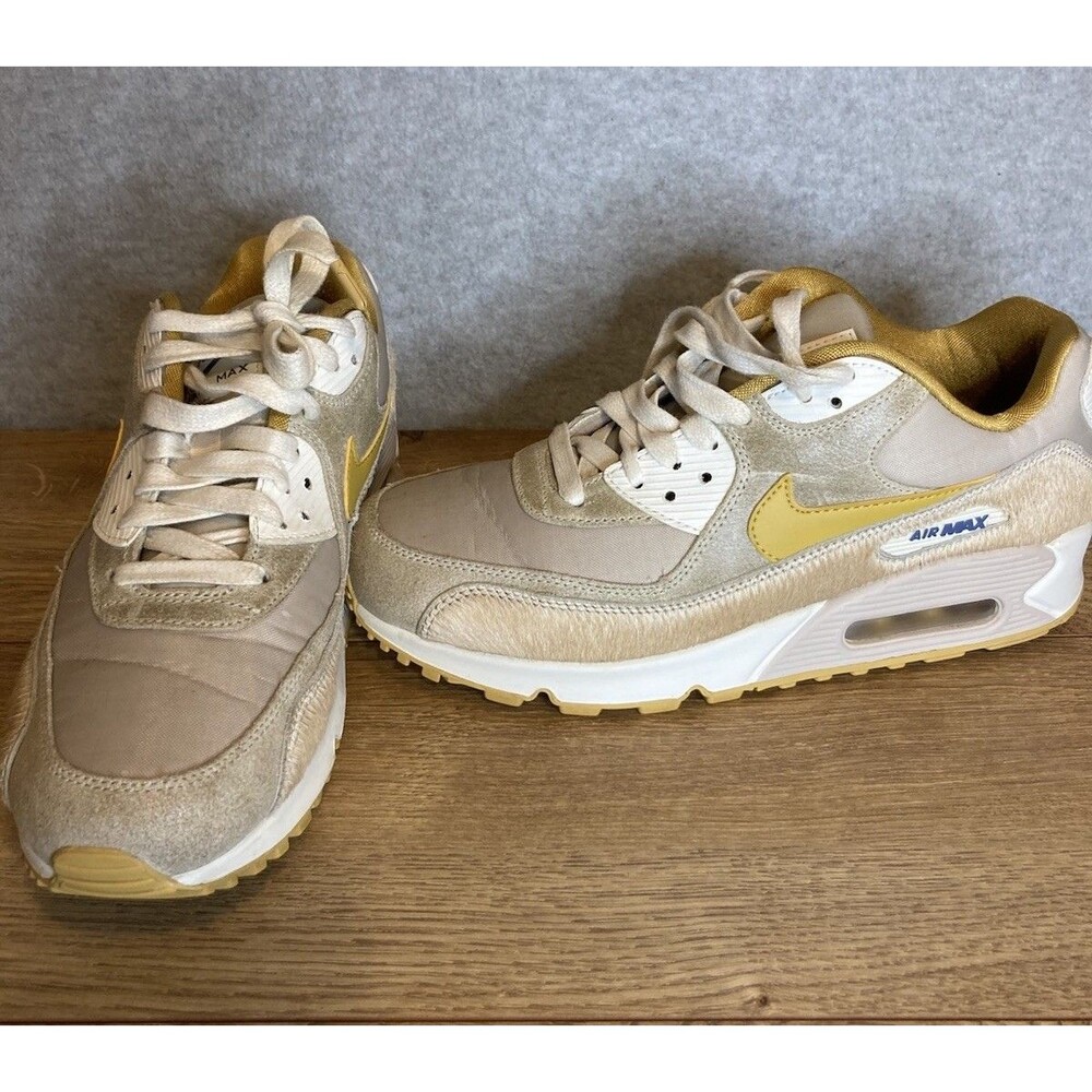 Nike Air Max 90 W Sz 9 Color Way String Wheat Wheat Gold Athletic Streetwear